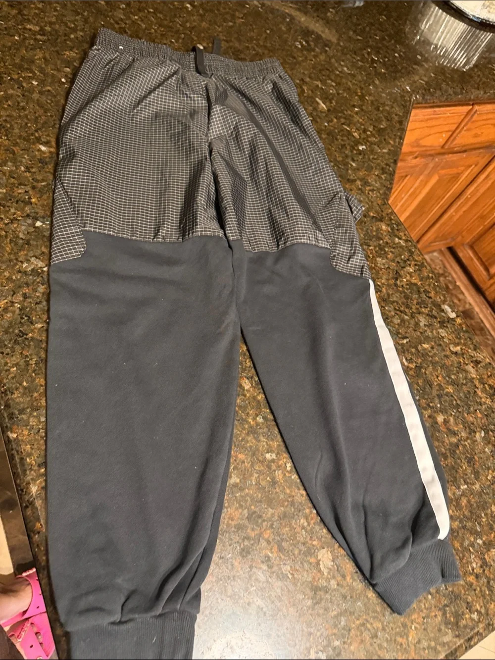 Nike Kids Navy & Gray Cargo Jogger Sweatpants